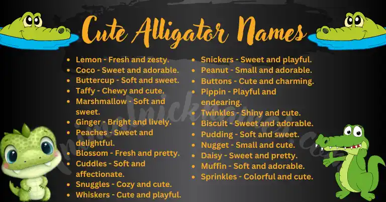 Cute Alligator Names