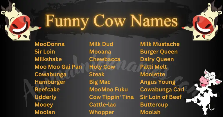 FUnny Cow Names