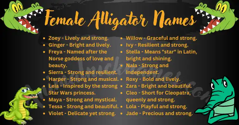 Female Alligator Names