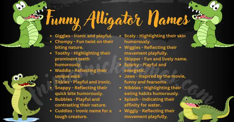 Funny Alligator Names