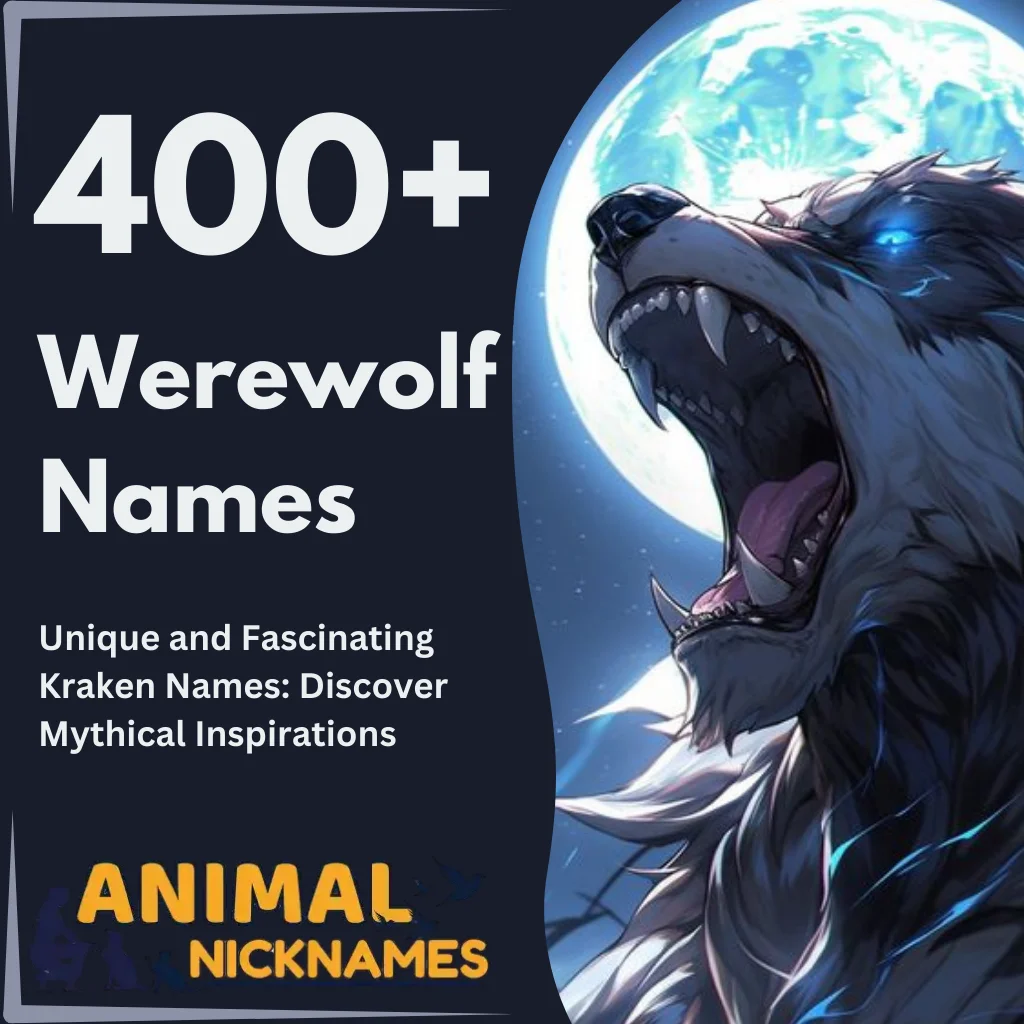 400+ Unique and Funny Werewolf Names for Your Characters