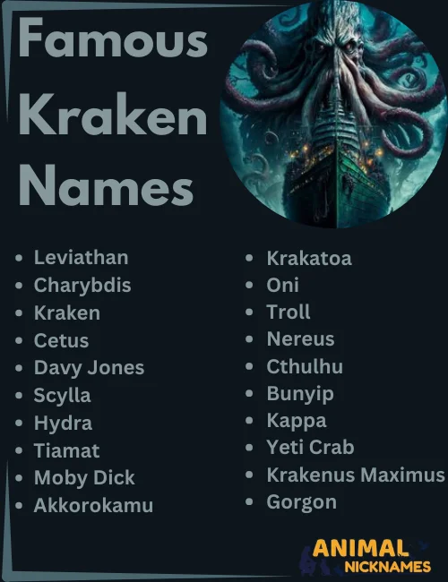 Famous Kraken Names