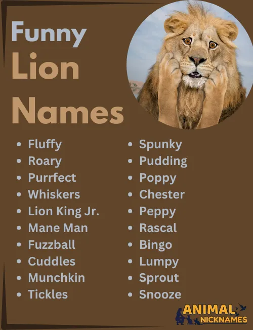 Funny Lion Names