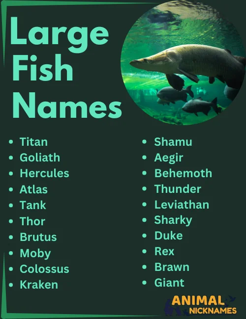 Large Fish Names