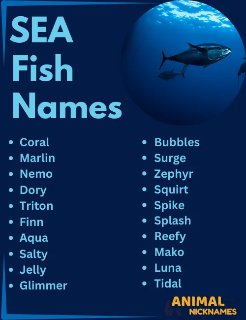 SEA Fish Names