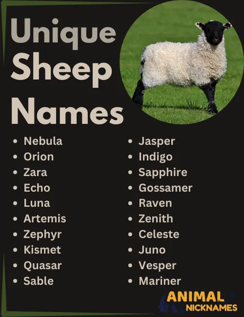 Unique Sheep Names