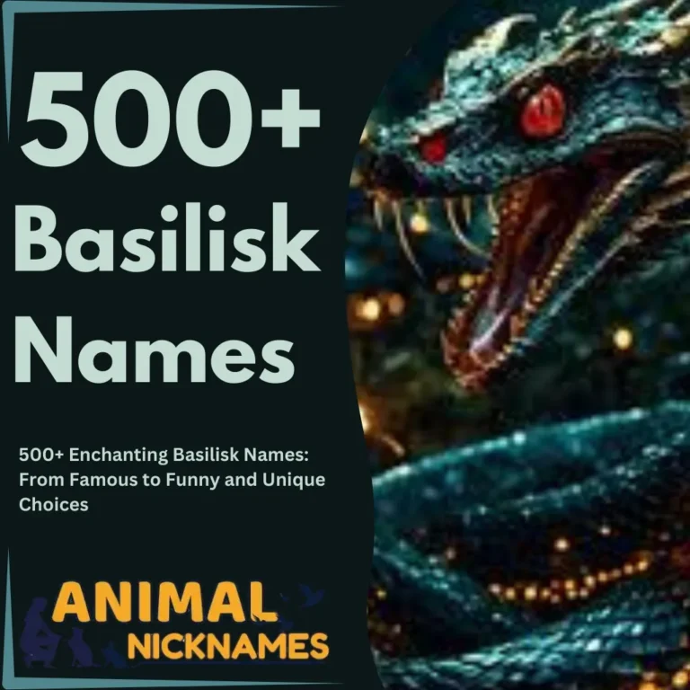 500+ Enchanting Basilisk Names From Famous to Funny and Unique Choices