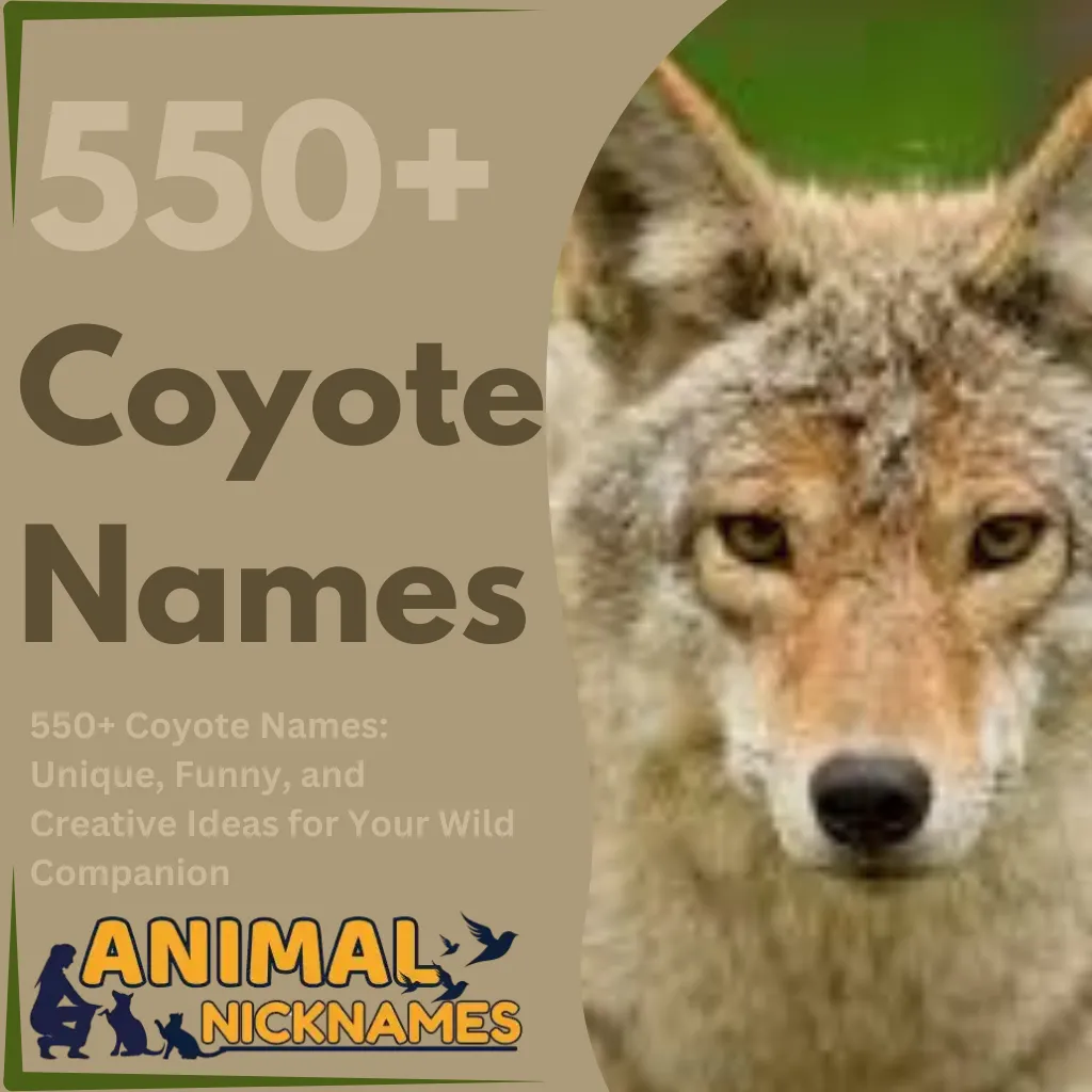 550+ Coyote Names Unique Funny, and Creative Ideas for Your Wild Companion