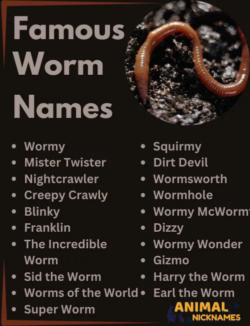 Famous Worm Names