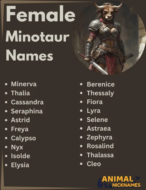 Female Minotaur Names