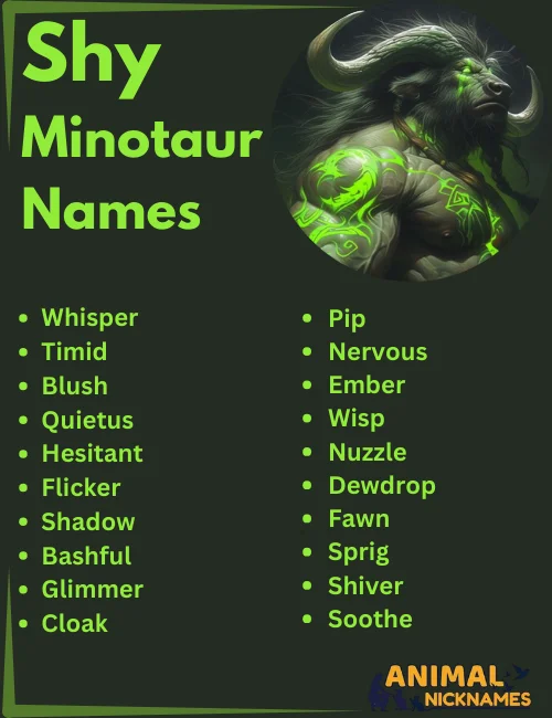 Shy Minotaur Names