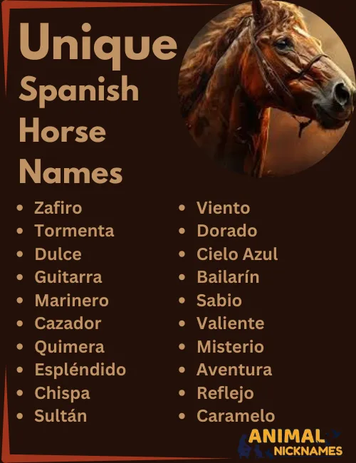 Unique Spanish Horse Names