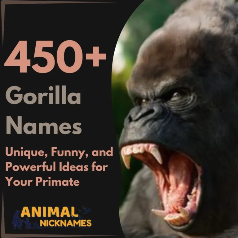 450+ Gorilla Names Unique, Funny, and Powerful Ideas for Your Primate