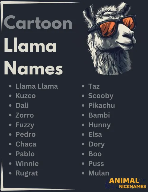 Cartoon Llama Names