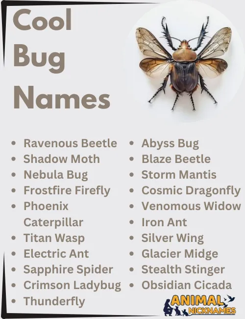 Cool Bug Names