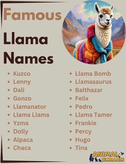 Famous Llama Names