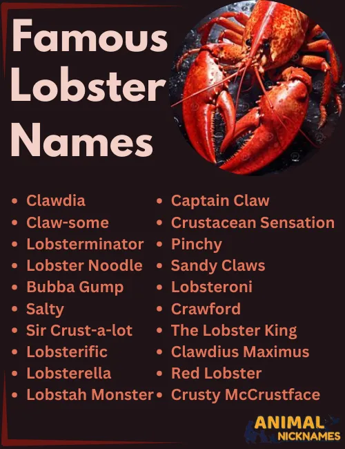 Famous Lobster Names