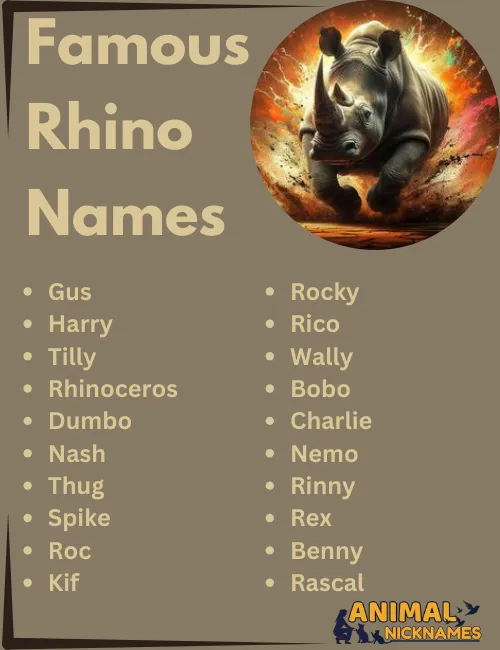 Famous Rhino Names