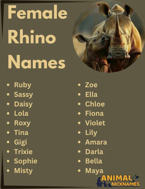 Female Rhino Names