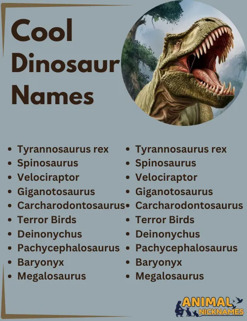 List of Cool Dinosaur Names