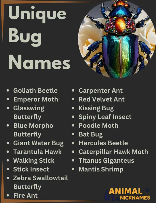 Unique Bug Names