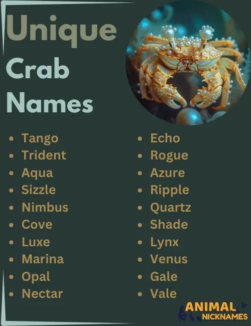 Unique Crab Names