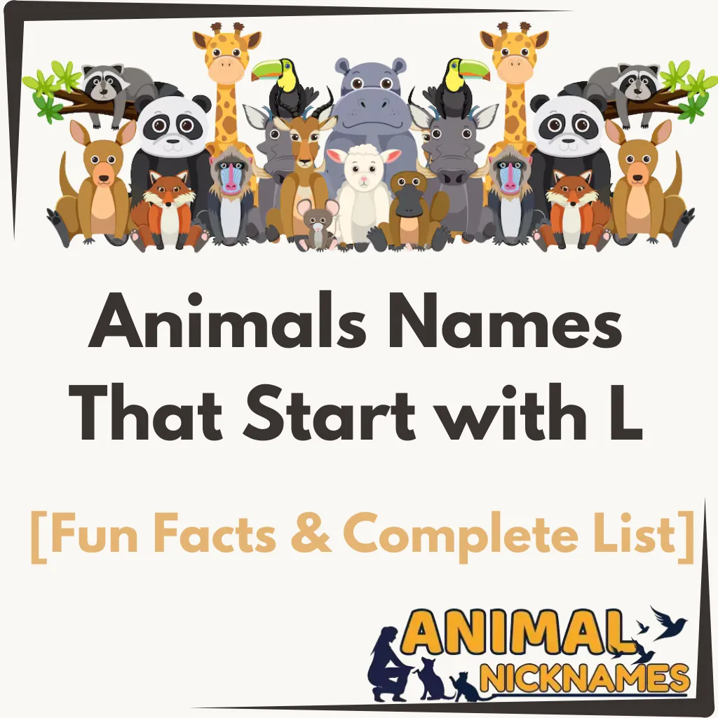 List of animals that start with l